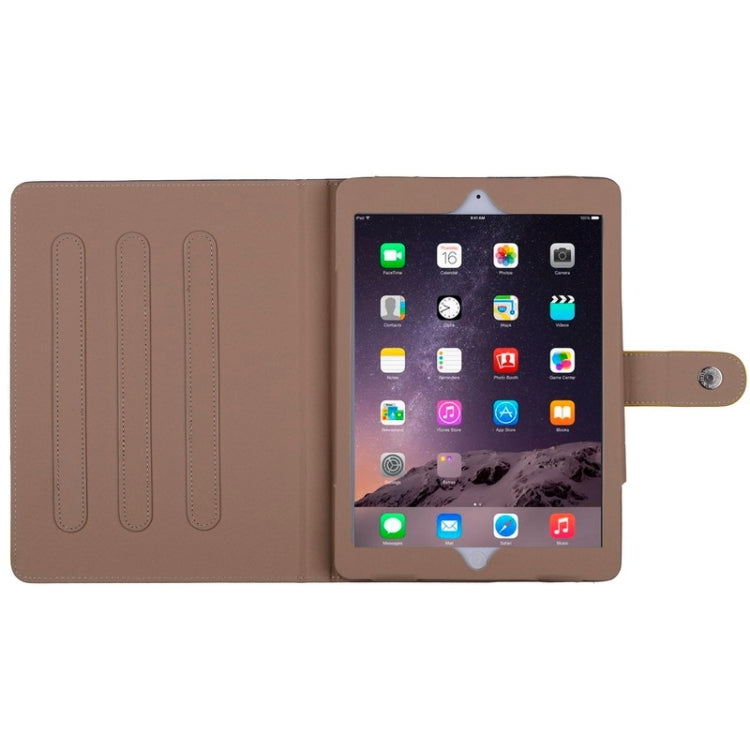 Contrast Color Smart Cover Leather Case with Holder for iPad Air 2 / iPad 6