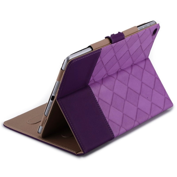 Contrast Color Smart Cover Leather Case with Holder for iPad Air 2 / iPad 6