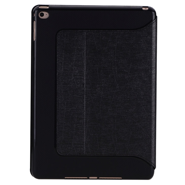 Silk Texture Leather Case with Holder & Card Slots for iPad Air 2 / iPad 6