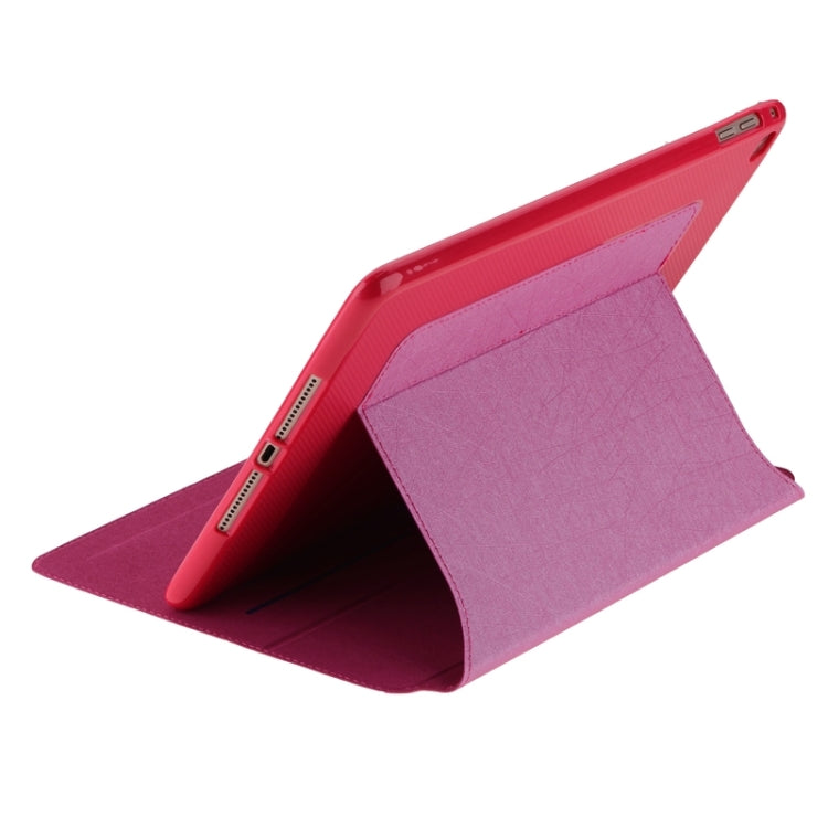 Silk Texture Leather Case with Holder & Card Slots for iPad Air 2 / iPad 6