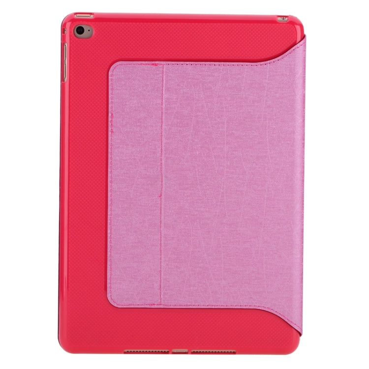 Silk Texture Leather Case with Holder & Card Slots for iPad Air 2 / iPad 6