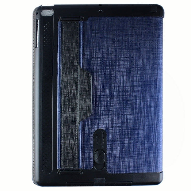 Cross Texture Multifunctional Smart Leather Case with Holder & Sleep / Wake-up Function & Loud Speaker for iPad Air 2 / iPad 6