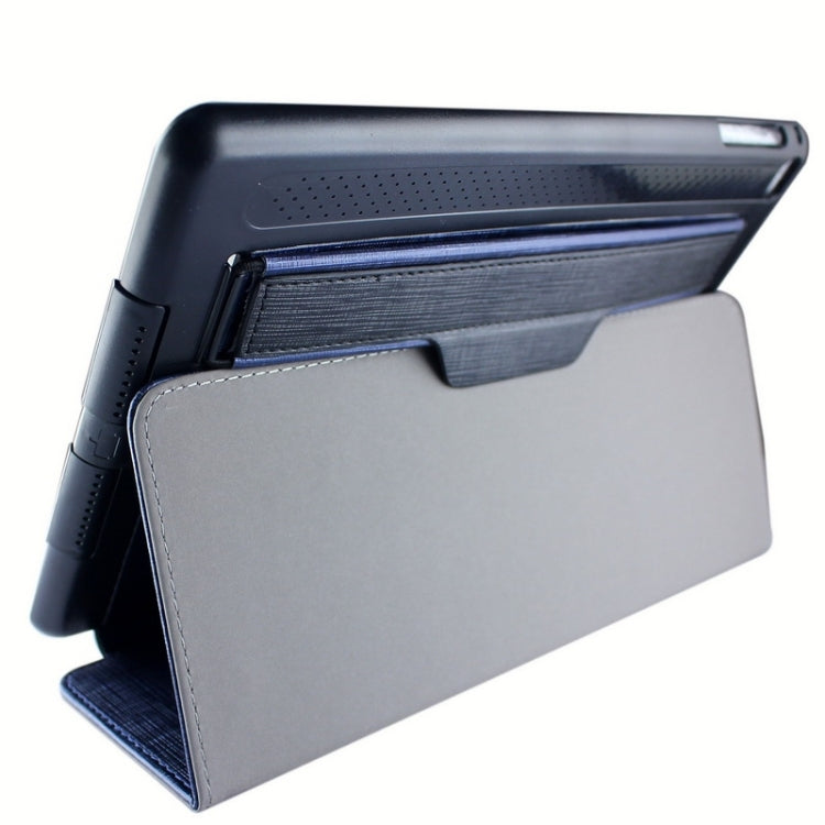 Cross Texture Multifunctional Smart Leather Case with Holder & Sleep / Wake-up Function & Loud Speaker for iPad Air 2 / iPad 6