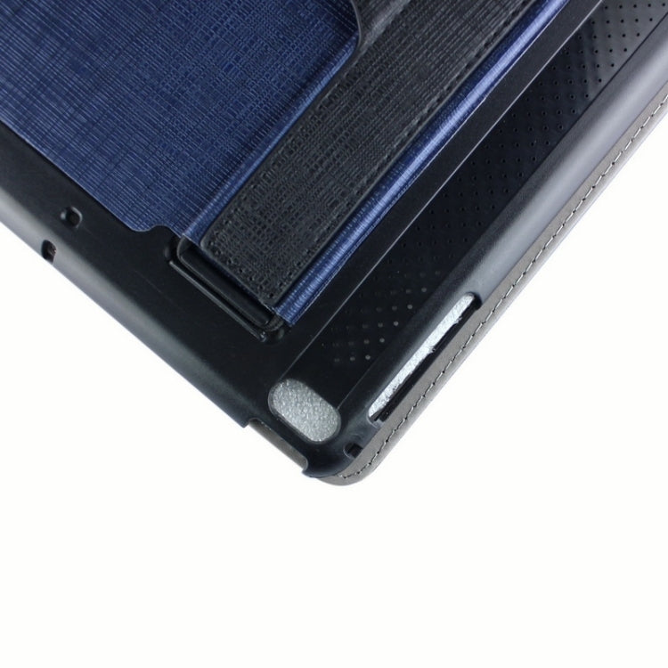 Cross Texture Multifunctional Smart Leather Case with Holder & Sleep / Wake-up Function & Loud Speaker for iPad Air 2 / iPad 6
