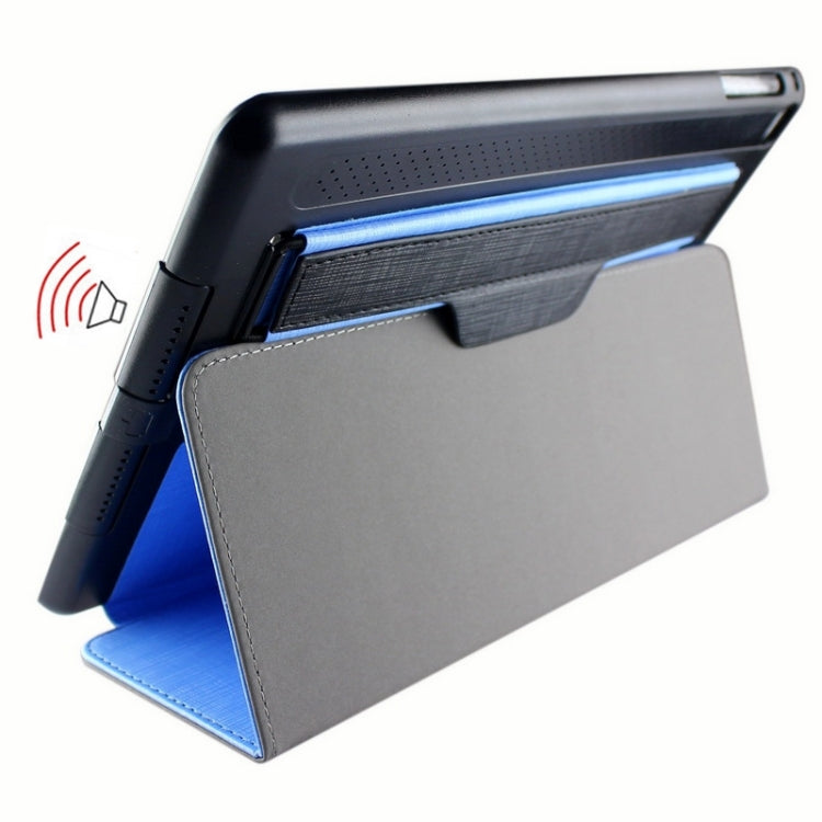 Cross Texture Multifunctional Smart Leather Case with Holder & Sleep / Wake-up Function & Loud Speaker for iPad Air 2 / iPad 6