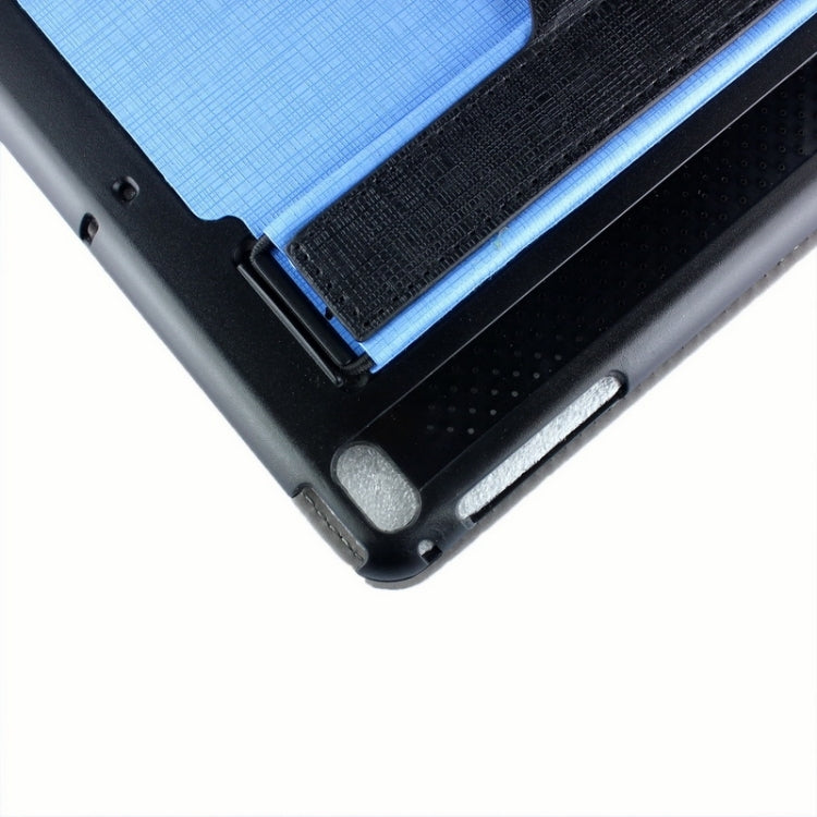 Cross Texture Multifunctional Smart Leather Case with Holder & Sleep / Wake-up Function & Loud Speaker for iPad Air 2 / iPad 6
