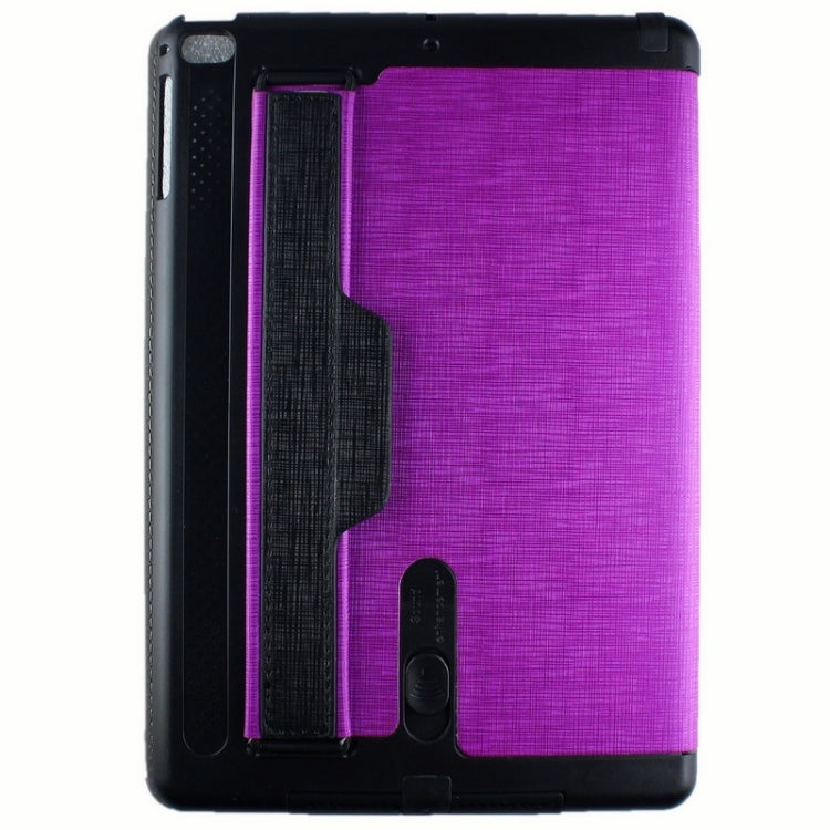 Cross Texture Multifunctional Smart Leather Case with Holder & Sleep / Wake-up Function & Loud Speaker for iPad Air 2 / iPad 6