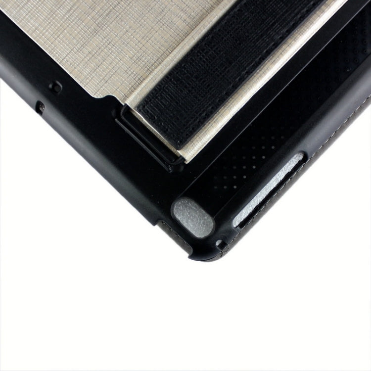 Cross Texture Multifunctional Smart Leather Case with Holder & Sleep / Wake-up Function & Loud Speaker for iPad Air 2 / iPad 6