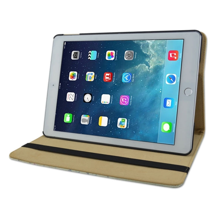 Retro Eiffel Tower Pattern Horizontal Flip Leather Case with Holder for iPad Air 2 / iPad 6