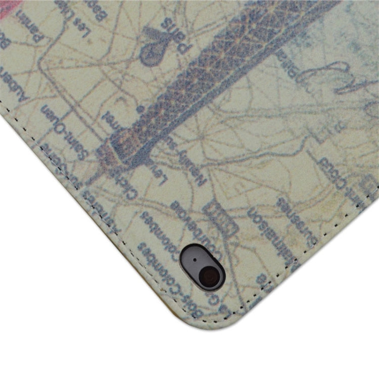 Retro Eiffel Tower Pattern Horizontal Flip Leather Case with Holder for iPad Air 2 / iPad 6