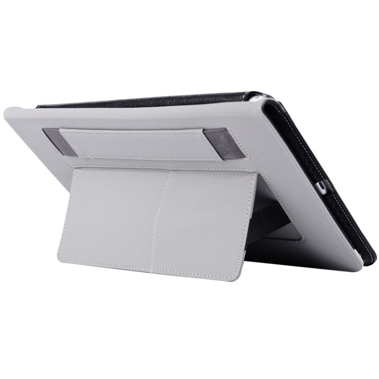 Ultrathin Buffalo Texture Handheld PU Leather Case with Holder for iPad Air 2 / iPad 6