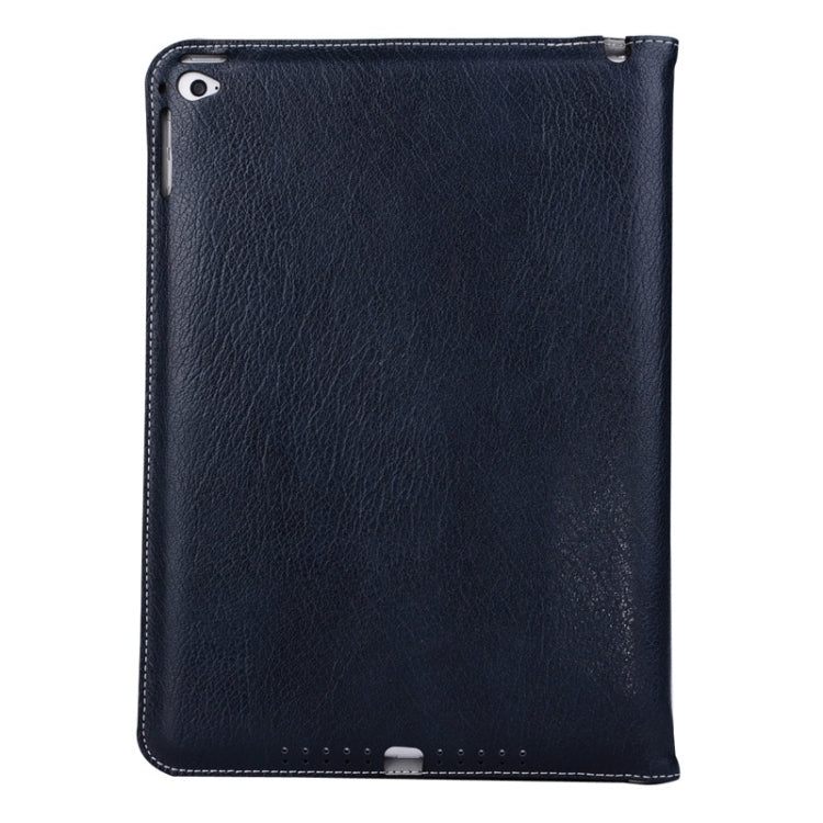 Ultrathin Buffalo Texture Handheld PU Leather Case with Holder for iPad Air 2 / iPad 6
