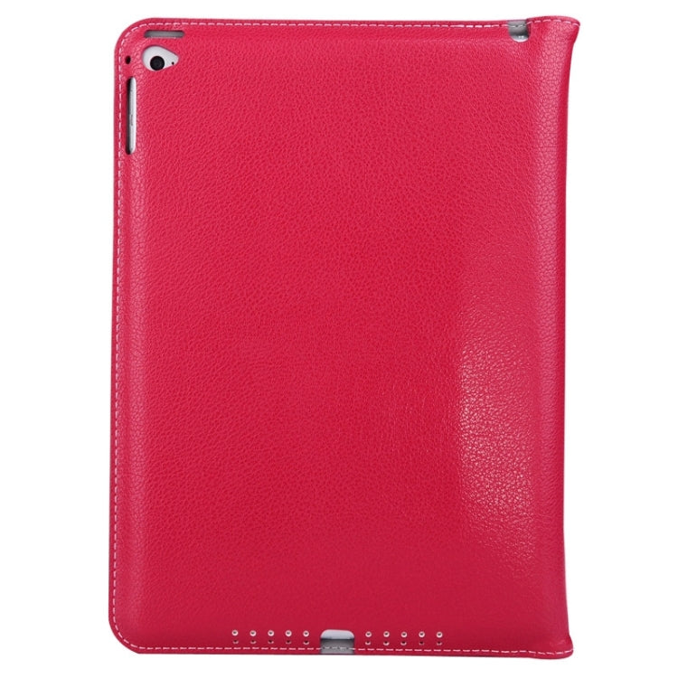 Ultrathin Buffalo Texture Handheld PU Leather Case with Holder for iPad Air 2 / iPad 6
