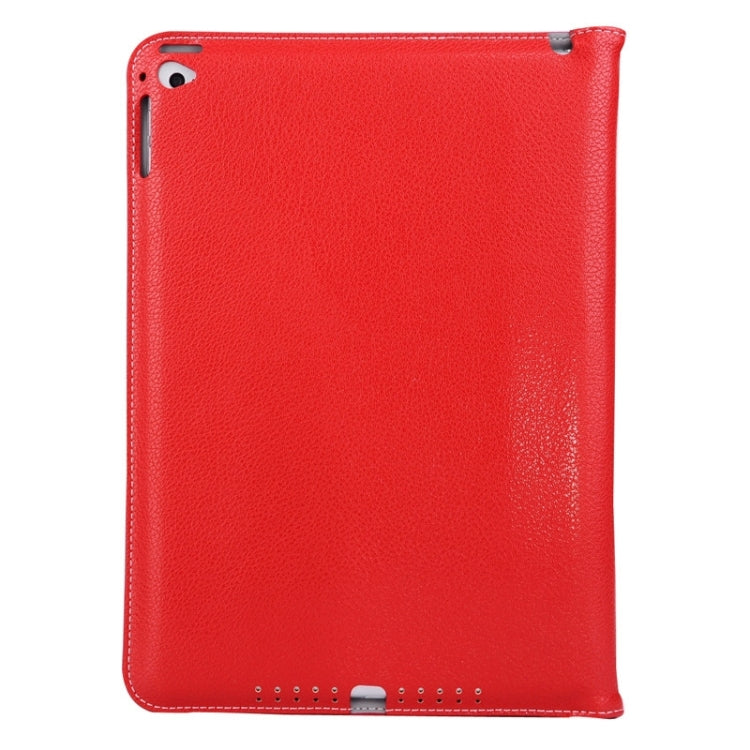 Ultrathin Buffalo Texture Handheld PU Leather Case with Holder for iPad Air 2 / iPad 6
