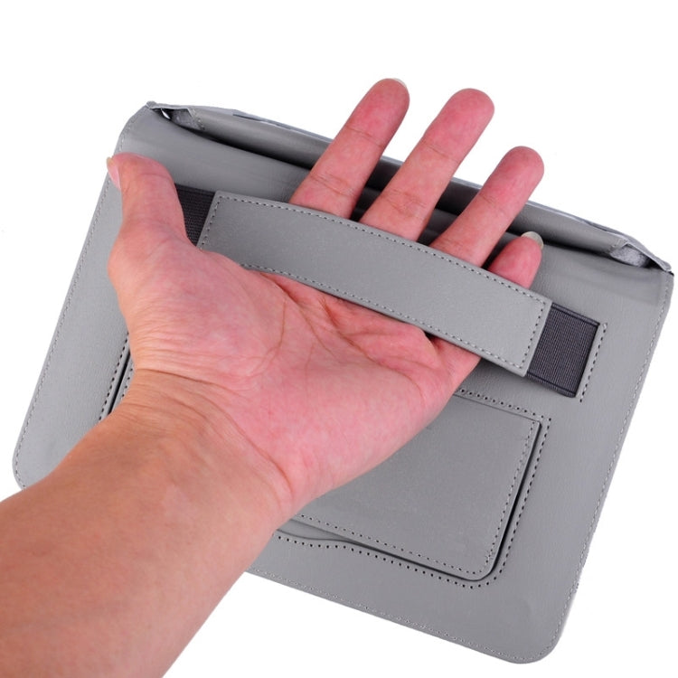 Ultrathin Buffalo Texture Handheld PU Leather Case with Holder for iPad Air 2 / iPad 6