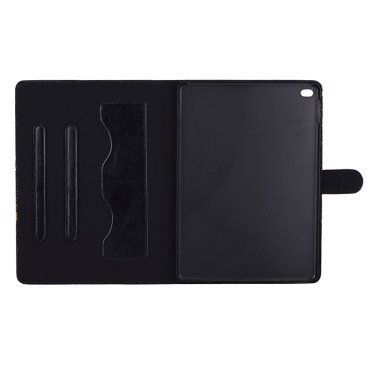 Owls Pattern Cross Texture Smart Cover Leather Case with Card Slots & Holder & Sleep / Wake-up Function for iPad Air 2 / iPad 6