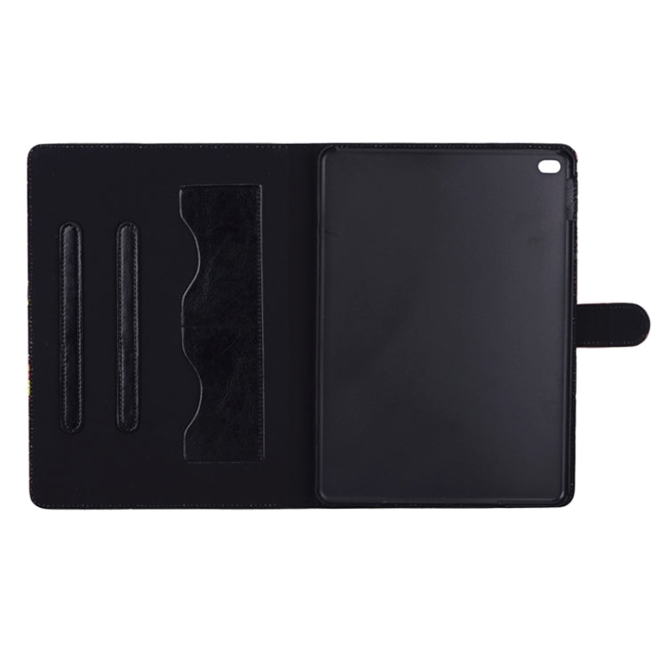 Owls Pattern Cross Texture Smart Cover Leather Case with Card Slots & Holder & Sleep / Wake-up Function for iPad Air 2 / iPad 6