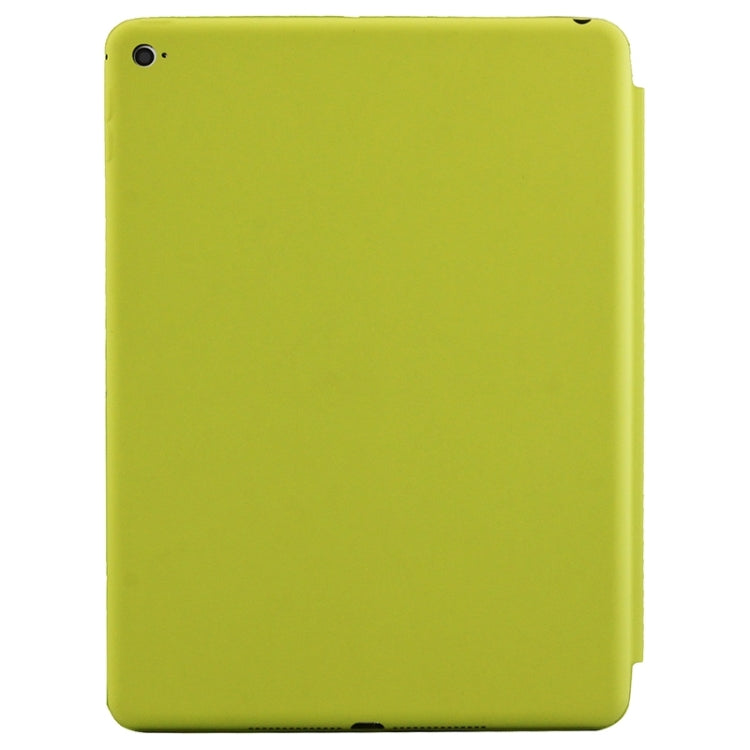 3-fold Naturally Treated Smart Leather Case with Sleep / Wake-up Function & Holder for iPad Air 2