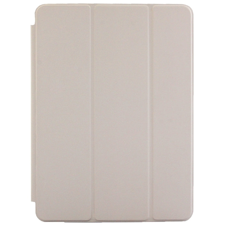 3-fold Naturally Treated Smart Leather Case with Sleep / Wake-up Function & Holder for iPad Air 2