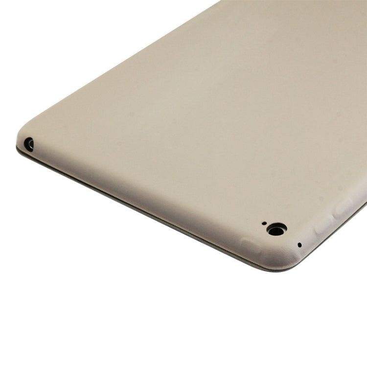 3-fold Naturally Treated Smart Leather Case with Sleep / Wake-up Function & Holder for iPad Air 2
