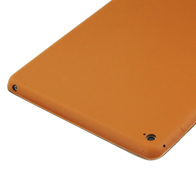 3-fold Naturally Treated Smart Leather Case with Sleep / Wake-up Function & Holder for iPad Air 2
