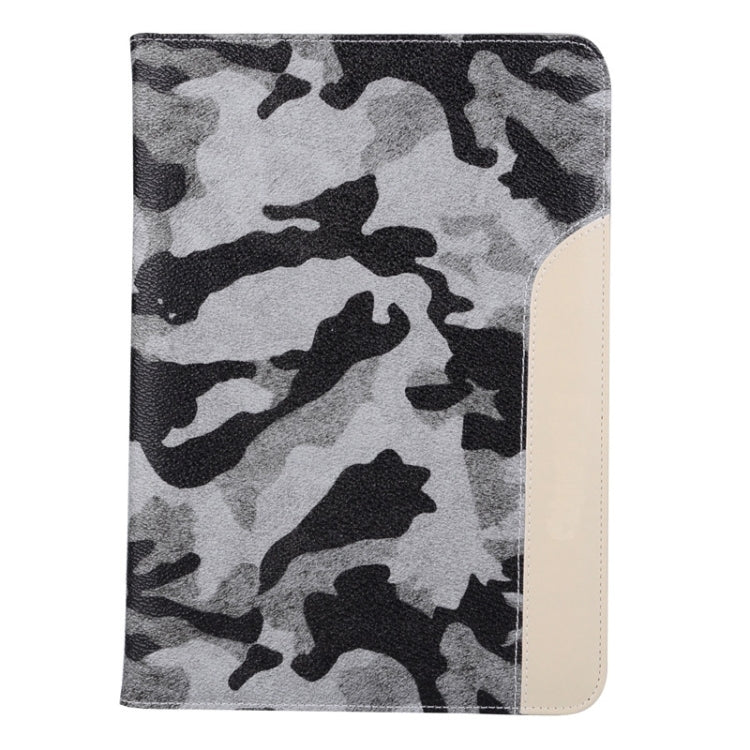 Ultrathin Camouflage Pattern Smart Cover Leather Case with Holder & Card Slots & Hand Strap for iPad Air 2 / iPad 6