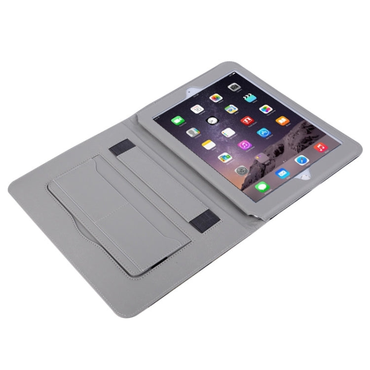 Ultrathin Camouflage Pattern Smart Cover Leather Case with Holder & Card Slots & Hand Strap for iPad Air 2 / iPad 6