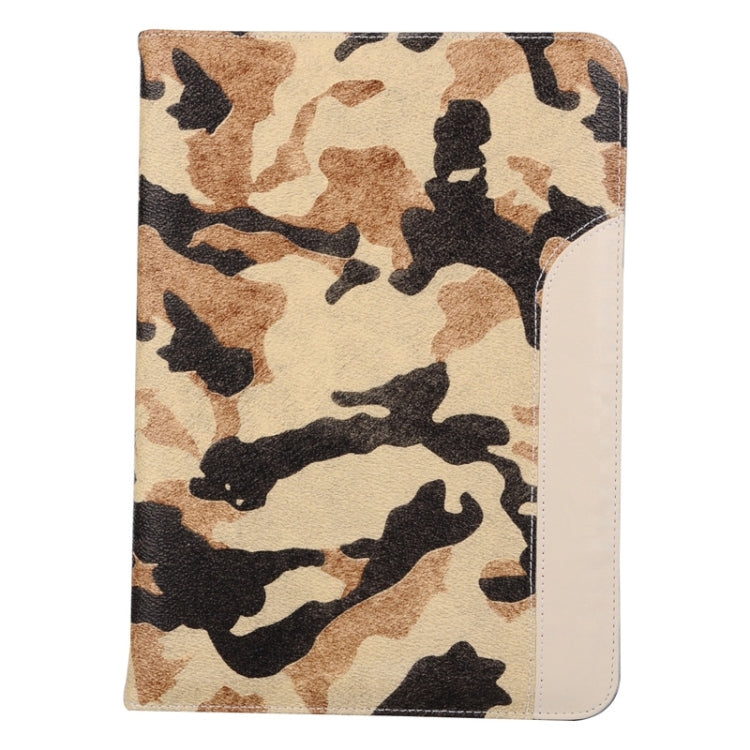 Ultrathin Camouflage Pattern Smart Cover Leather Case with Holder & Card Slots & Hand Strap for iPad Air 2 / iPad 6