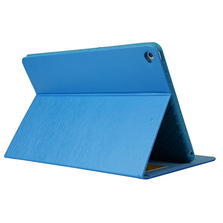Brushed Texture Leather Case with Card Slots & Holder for iPad Air 2