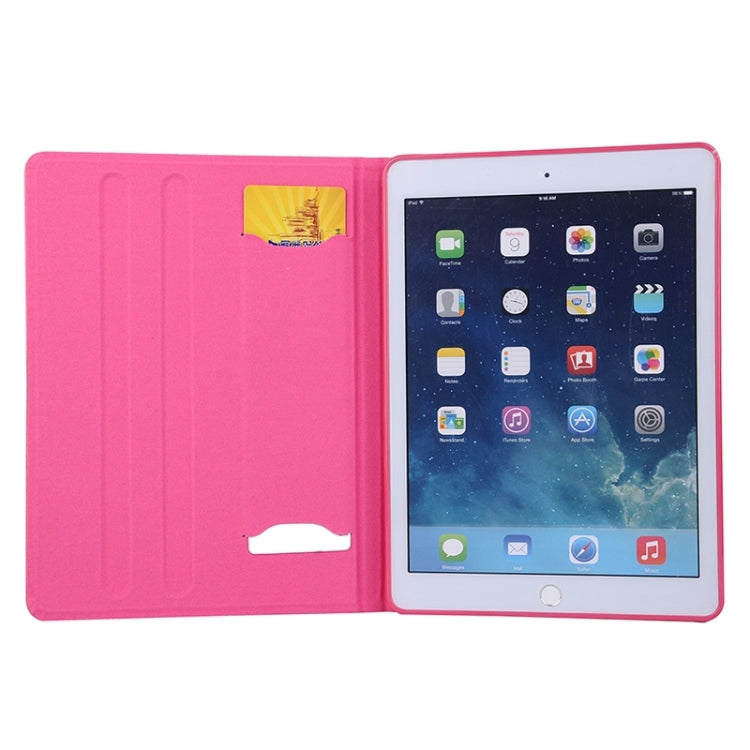 Brushed Texture Leather Case with Card Slots & Holder for iPad Air 2
