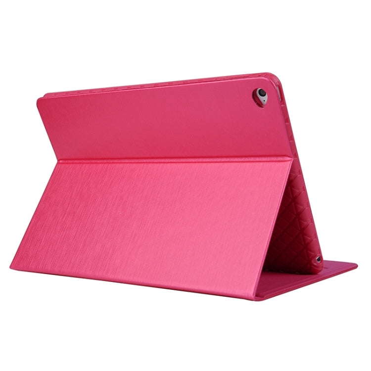 Brushed Texture Leather Case with Card Slots & Holder for iPad Air 2