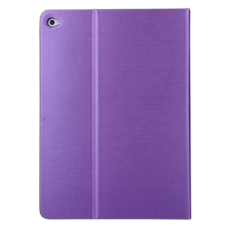 Brushed Texture Leather Case with Card Slots & Holder for iPad Air 2