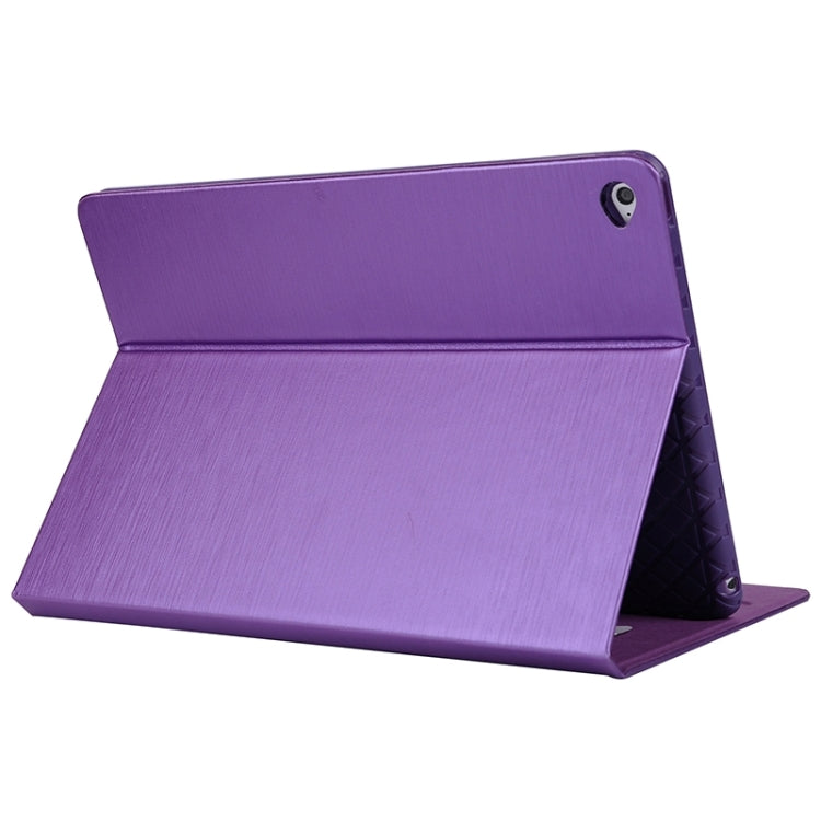 Brushed Texture Leather Case with Card Slots & Holder for iPad Air 2