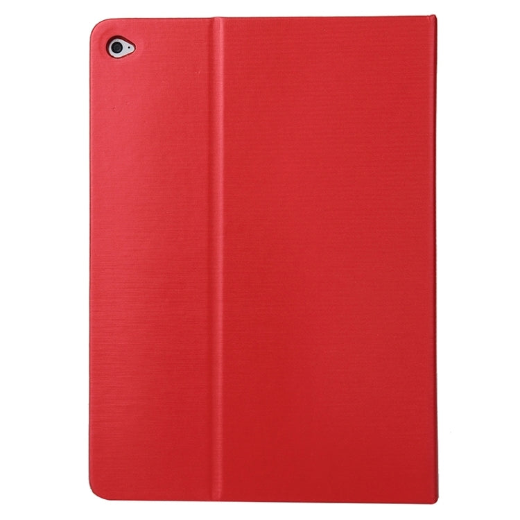 Brushed Texture Leather Case with Card Slots & Holder for iPad Air 2