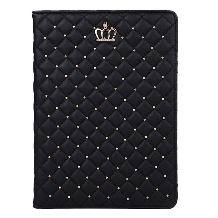 Crown Plaid Texture Horizontal Flip Smart Leather Case with Holder for iPad Air 2 / iPad 6