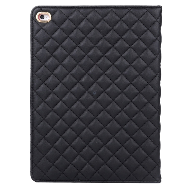 Crown Plaid Texture Horizontal Flip Smart Leather Case with Holder for iPad Air 2 / iPad 6