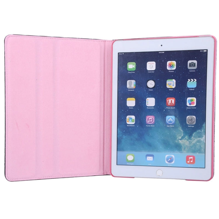 Crown Plaid Texture Horizontal Flip Smart Leather Case with Holder for iPad Air 2 / iPad 6