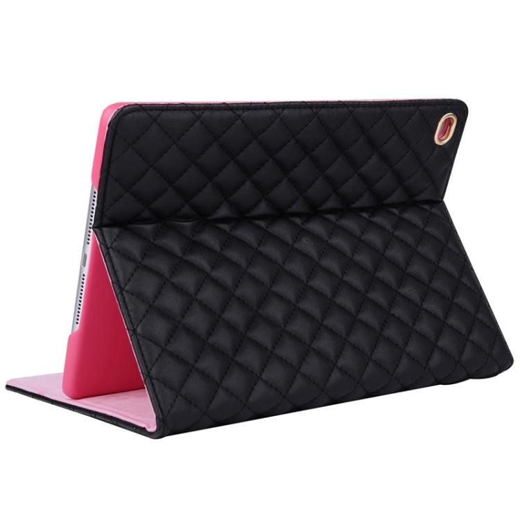 Crown Plaid Texture Horizontal Flip Smart Leather Case with Holder for iPad Air 2 / iPad 6