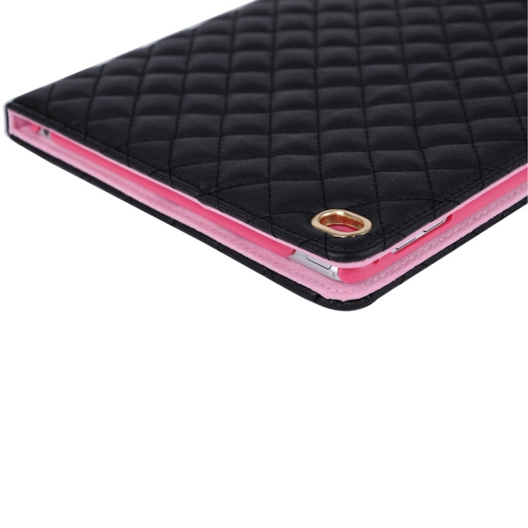 Crown Plaid Texture Horizontal Flip Smart Leather Case with Holder for iPad Air 2 / iPad 6