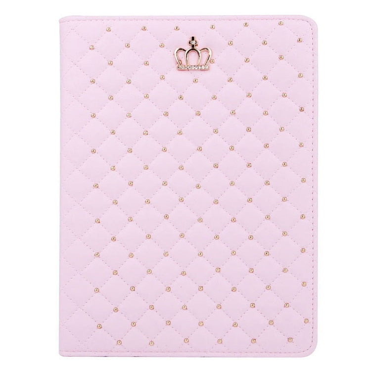 Crown Plaid Texture Horizontal Flip Smart Leather Case with Holder for iPad Air 2 / iPad 6