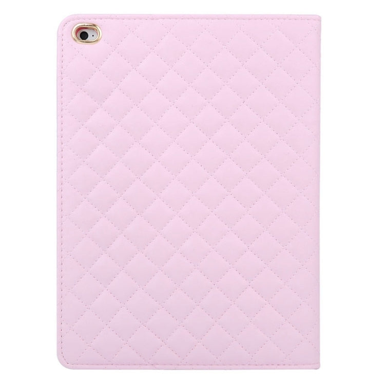 Crown Plaid Texture Horizontal Flip Smart Leather Case with Holder for iPad Air 2 / iPad 6