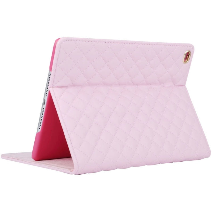 Crown Plaid Texture Horizontal Flip Smart Leather Case with Holder for iPad Air 2 / iPad 6