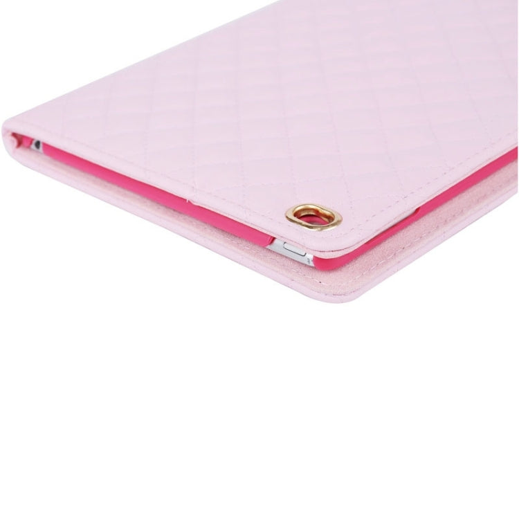 Crown Plaid Texture Horizontal Flip Smart Leather Case with Holder for iPad Air 2 / iPad 6