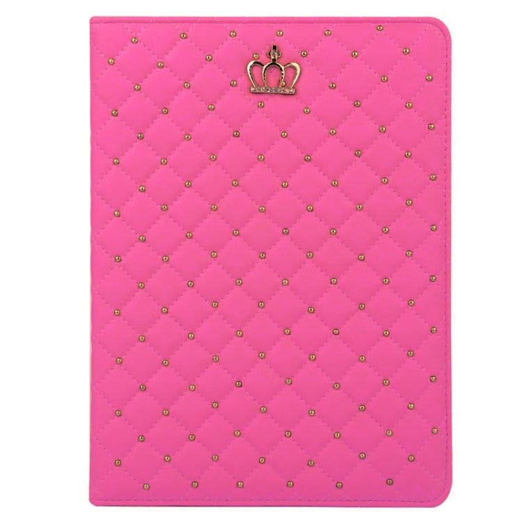 Crown Plaid Texture Horizontal Flip Smart Leather Case with Holder for iPad Air 2 / iPad 6