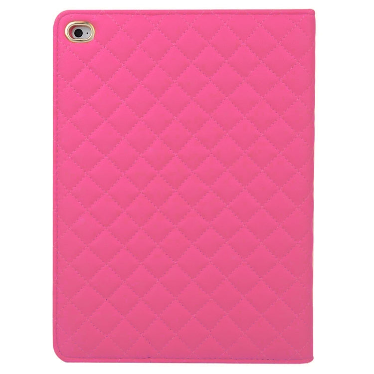 Crown Plaid Texture Horizontal Flip Smart Leather Case with Holder for iPad Air 2 / iPad 6