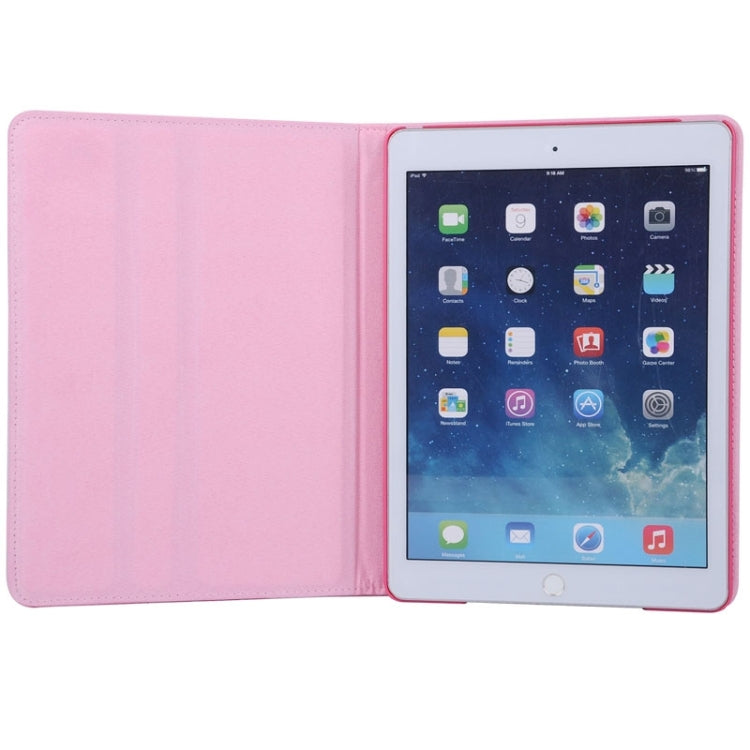 Crown Plaid Texture Horizontal Flip Smart Leather Case with Holder for iPad Air 2 / iPad 6