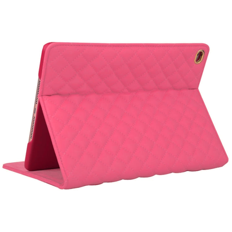 Crown Plaid Texture Horizontal Flip Smart Leather Case with Holder for iPad Air 2 / iPad 6