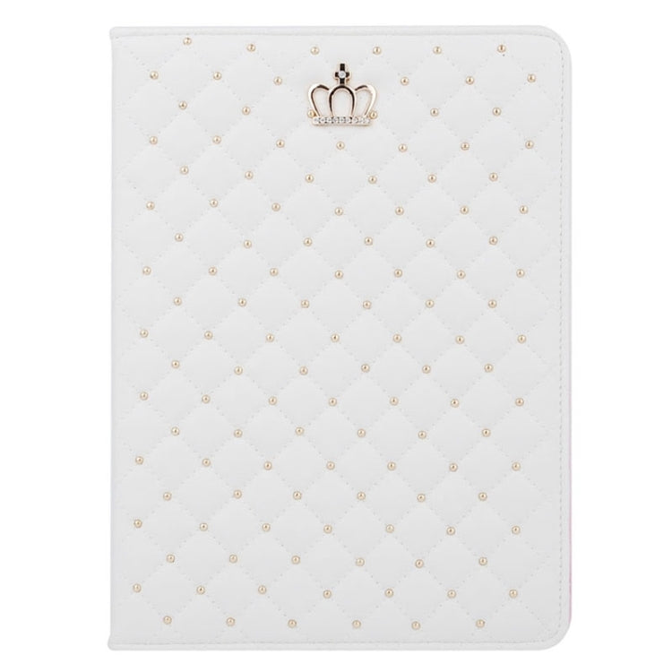 Crown Plaid Texture Horizontal Flip Smart Leather Case with Holder for iPad Air 2 / iPad 6