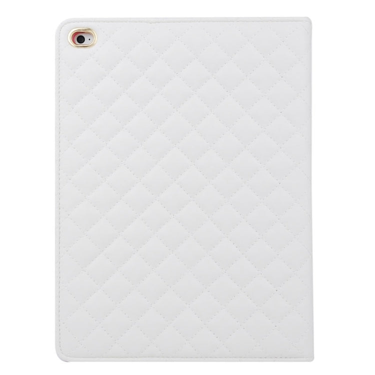 Crown Plaid Texture Horizontal Flip Smart Leather Case with Holder for iPad Air 2 / iPad 6