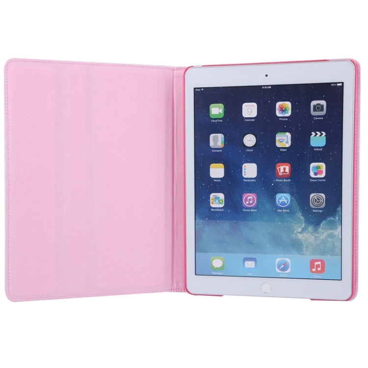 Crown Plaid Texture Horizontal Flip Smart Leather Case with Holder for iPad Air 2 / iPad 6